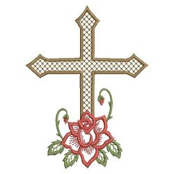 Red Rose Cross 07(Lg) machine embroidery designs