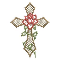 Red Rose Cross 08(Sm) machine embroidery designs