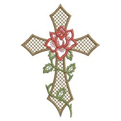 Red Rose Cross 08(Sm) machine embroidery designs