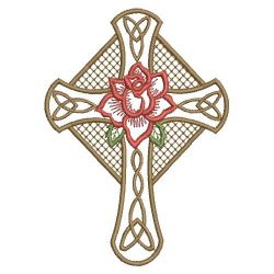 Red Rose Cross 09(Lg) machine embroidery designs