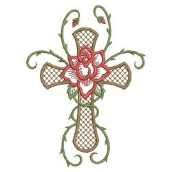Red Rose Cross 10(Sm) machine embroidery designs