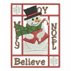 Christmas Snowman 02 machine embroidery designs