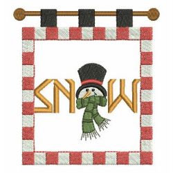 Christmas Snowman 08 machine embroidery designs