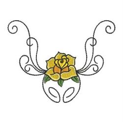 Heirloom Yellow Roses 06 machine embroidery designs