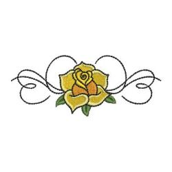 Heirloom Yellow Roses 09 machine embroidery designs