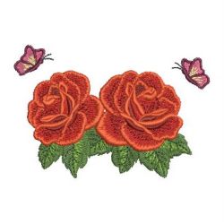 Red Roses 01 machine embroidery designs