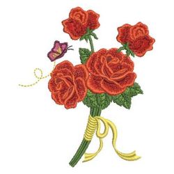 Red Roses 02 machine embroidery designs