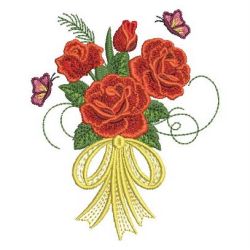 Red Roses 09 machine embroidery designs