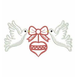 Vintage Christmas Dove(Sm) machine embroidery designs