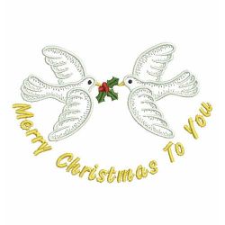 Vintage Christmas Dove 02(Sm)