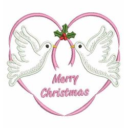 Vintage Christmas Dove 09(Md) machine embroidery designs