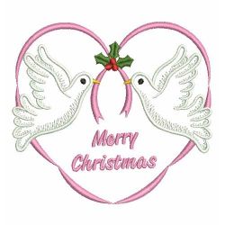 Vintage Christmas Dove 09(Sm) machine embroidery designs