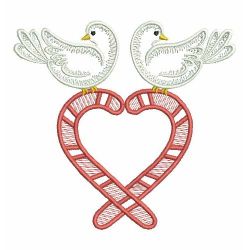 Vintage Christmas Dove 10(Sm) machine embroidery designs