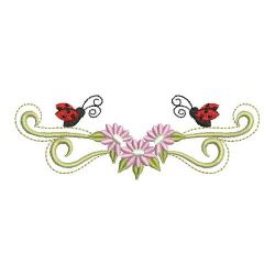 Heirloom Spring Ladybugs 06(Lg) machine embroidery designs