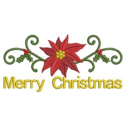 Christmas Poinsettia 03 machine embroidery designs