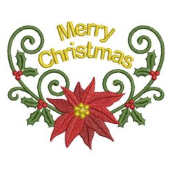 Christmas Poinsettia 05 machine embroidery designs