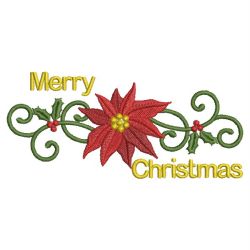 Christmas Poinsettia 07 machine embroidery designs