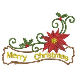 Christmas Poinsettia 08 machine embroidery designs