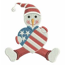 Patriotic Snowman 06