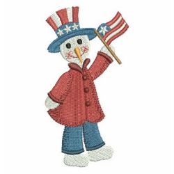 Patriotic Snowman 07