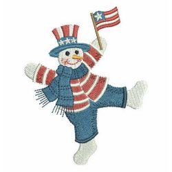 Patriotic Snowman 09
