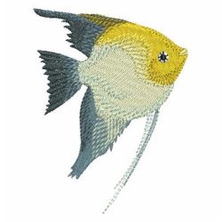 Colorful Tropical Fish 07 machine embroidery designs
