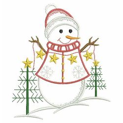Winter Snwoman 1 08(Md) machine embroidery designs