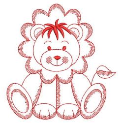 Redwork Baby Lion 03(Sm) machine embroidery designs