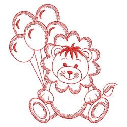 Redwork Baby Lion 05(Lg) machine embroidery designs