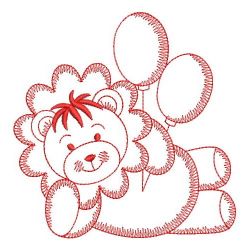 Redwork Baby Lion 08(Md) machine embroidery designs