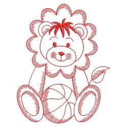Redwork Baby Lion 09(Lg) machine embroidery designs