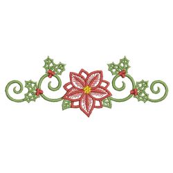 Heirloom Poinsettia 01(Md) machine embroidery designs