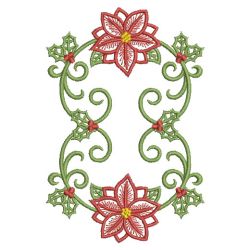 Heirloom Poinsettia 03(Md) machine embroidery designs