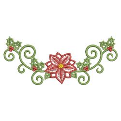 Heirloom Poinsettia 06(Md) machine embroidery designs