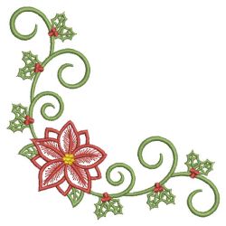 Heirloom Poinsettia 07(Sm) machine embroidery designs