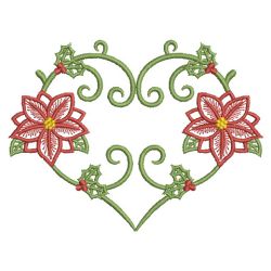 Heirloom Poinsettia 08(Lg) machine embroidery designs