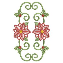 Heirloom Poinsettia 09(Sm) machine embroidery designs