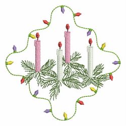 Christmas Candles 2 07 machine embroidery designs