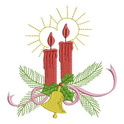 Christmas Candles 2 08 machine embroidery designs