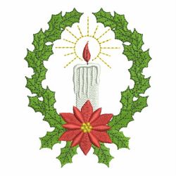 Christmas Candles 2 10 machine embroidery designs