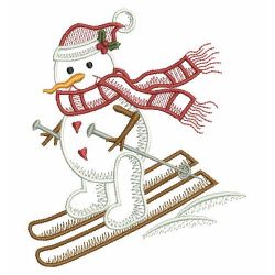 Winter Snwoman 2 03(Lg) machine embroidery designs
