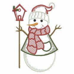 Winter Snwoman 2 08(Lg) machine embroidery designs