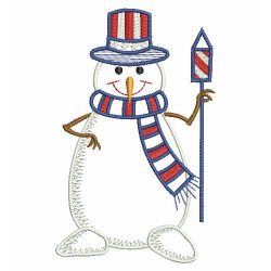 Winter Patriotic Snwoman 06(Lg) machine embroidery designs