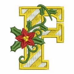 Christmas Alphabet 06 machine embroidery designs