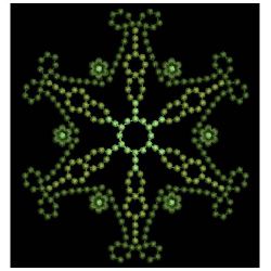 Elegant Candlewicking Quilt 1(Sm) machine embroidery designs