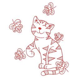 Redwork Autumn Animal 04(Md) machine embroidery designs