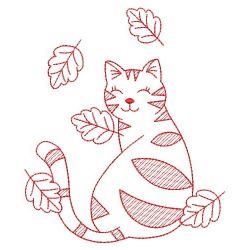 Redwork Autumn Animal 09(Md) machine embroidery designs