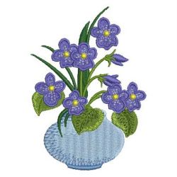 Flower in Vase 01 machine embroidery designs