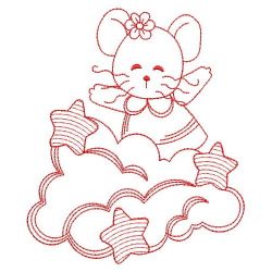 Redwork Over the Cloud 1 01(Sm) machine embroidery designs