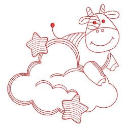 Redwork Over the Cloud 1 04(Md) machine embroidery designs